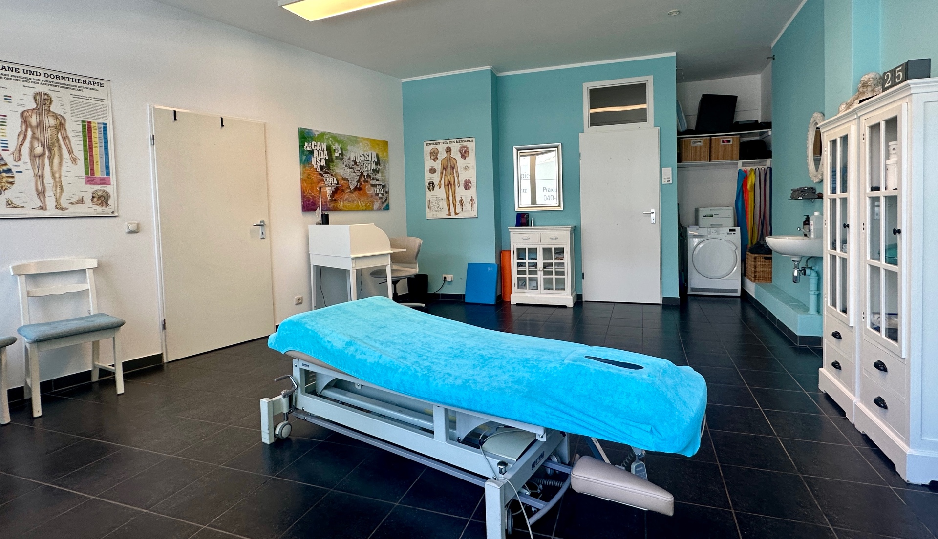 Behandlungsraum der Praxis MR Physiotherapie in Hamburg-Hoheluft